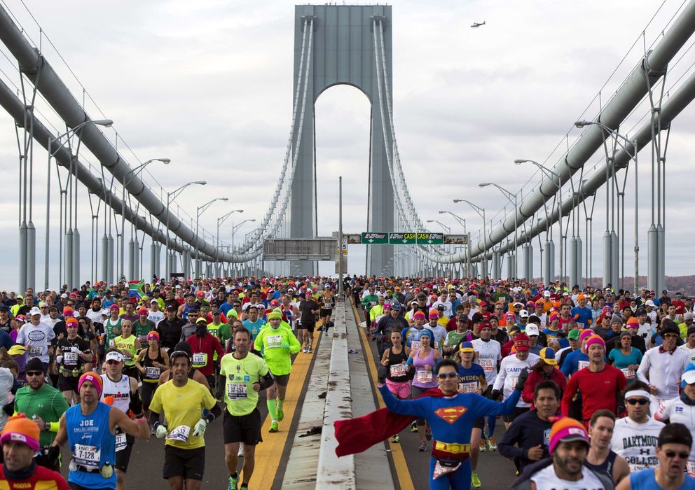 Foto: Imagen del maratón de Nueva York. (Reuters)