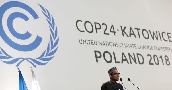 Foto: El presidente de Nigeria, Muhammadu Buhari, en la COP24 de Cambio Climático en Polonia (Reuters)