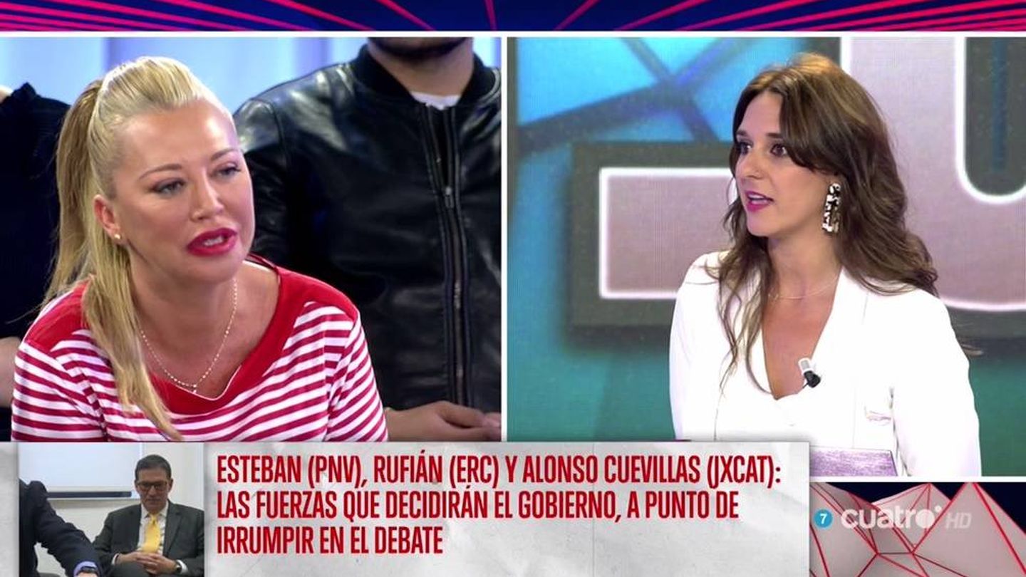 Belén Esteban y Noelia Vera, en el debate de Risto Mejide. (Cuatro).