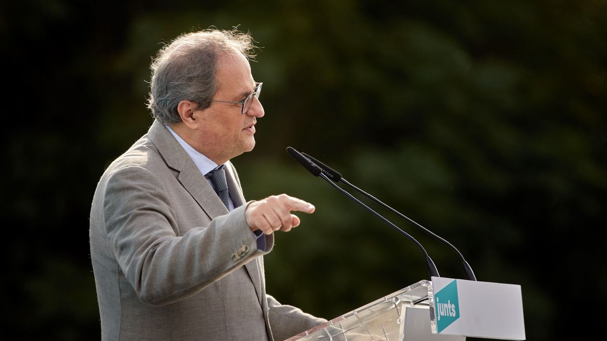 Los expresidentes Torra, Puigdemont y Mas, juntos en Perpiñán el viernes