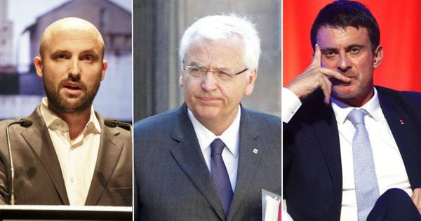 Foto: Montaje de El Confidencial de Jordi Graupera, Ferran Mascarell y Manuel Valls.