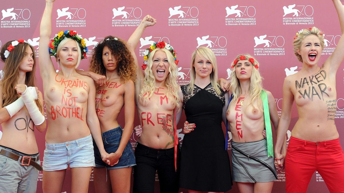 Femen toma la Mostra al grito de 'Ucrania no es un burdel'