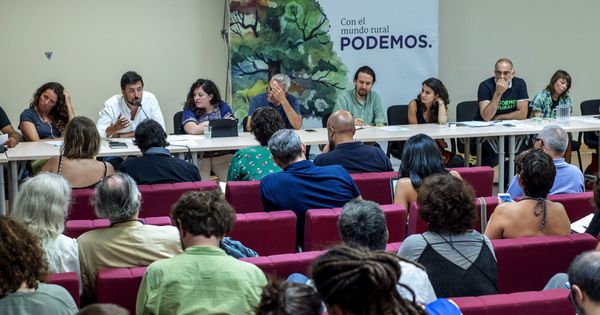Foto: Última reunión del consejo ciudadano estatal (CCE) de Podemos, celebrado el pasado mes de julio en Toledo. (EFE)