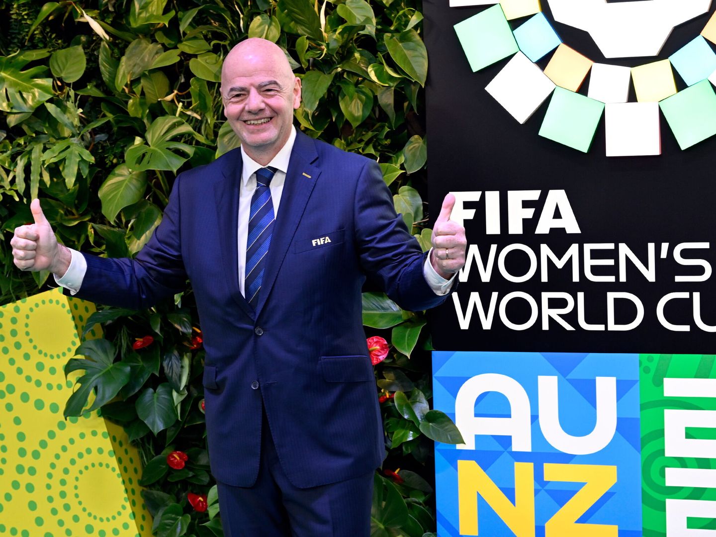 Gianni Infantino, presidente de la FIFA, en un acto del Mundial femenino. (EFE) 