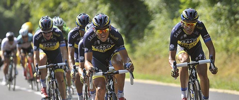 Foto: Contador y el Saxo encuentran la grieta perfecta para tratar de hundir a Froome