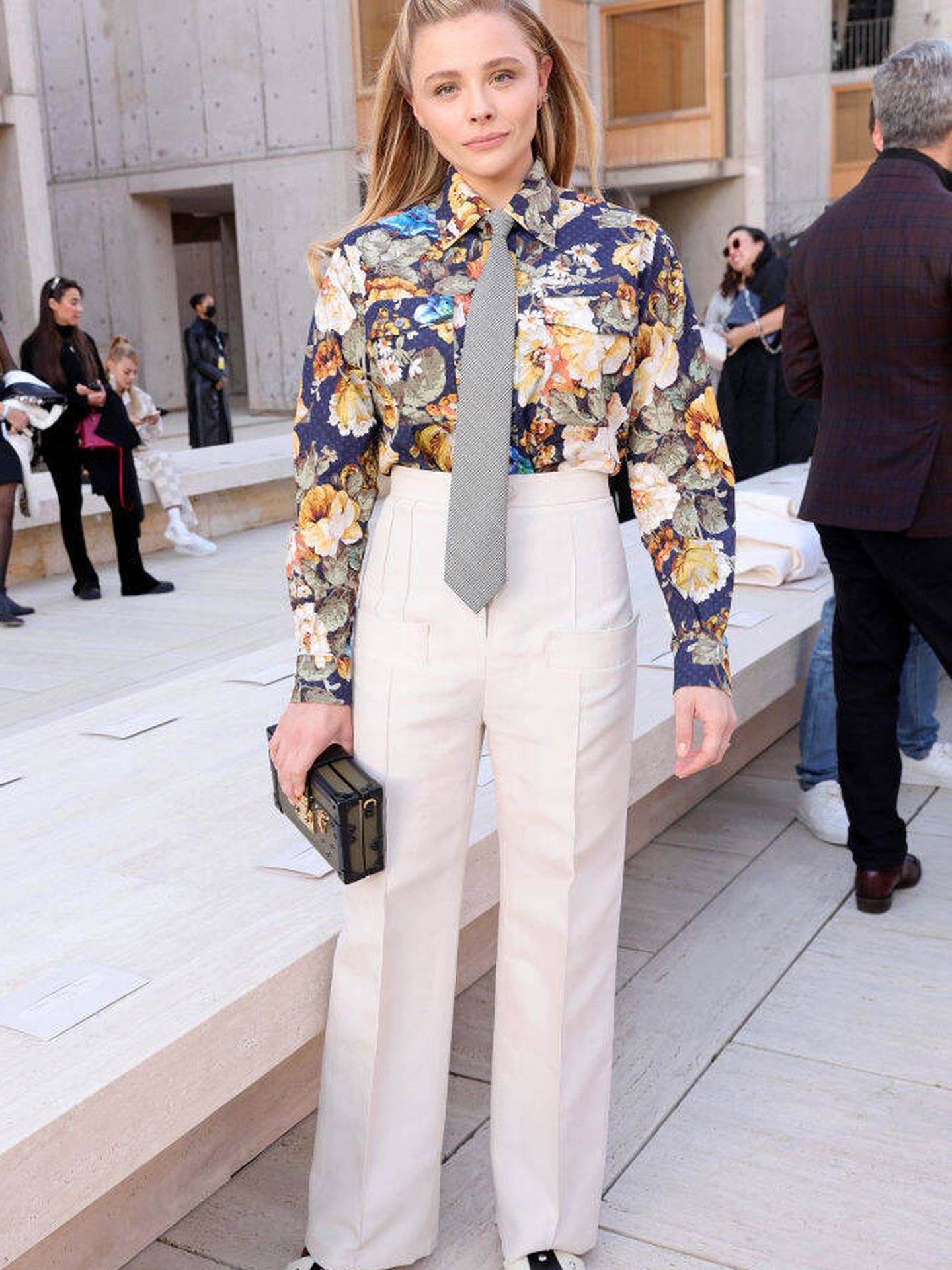  Chloë Moretz, en el desfile de Vuitton. (Getty/Emma McIntyre)