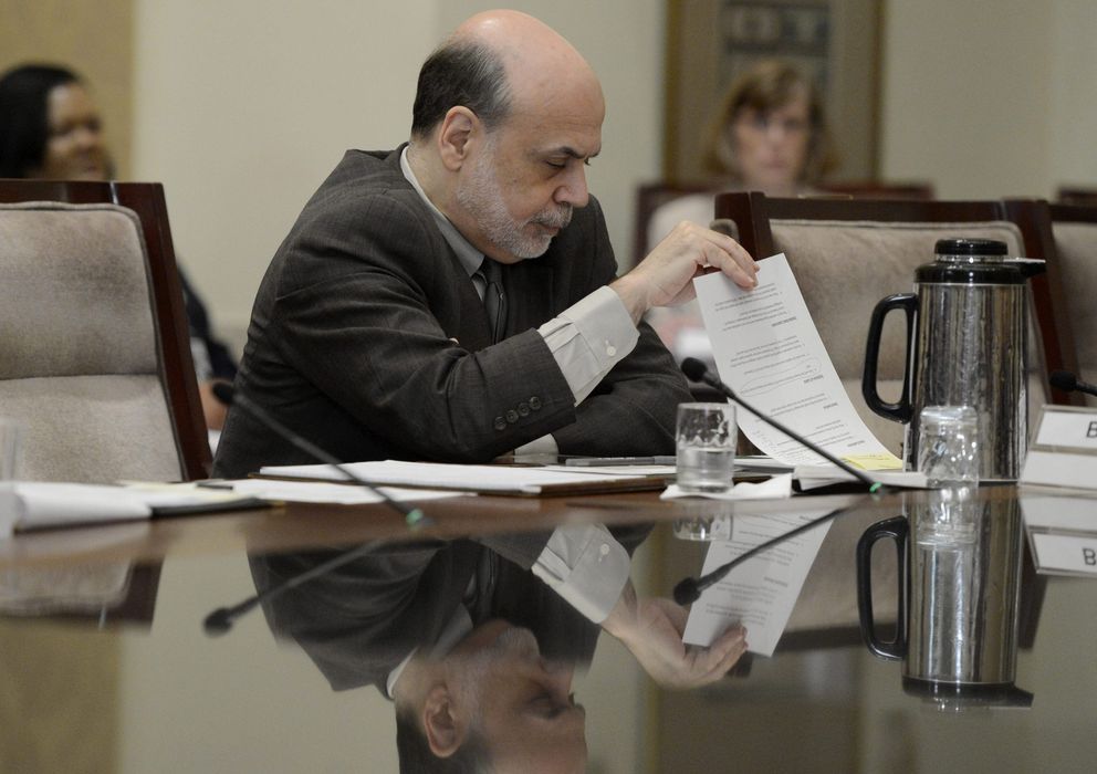 Foto: El presidente de la Fed, Ben Bernanke, durante una reunión de la entidad 