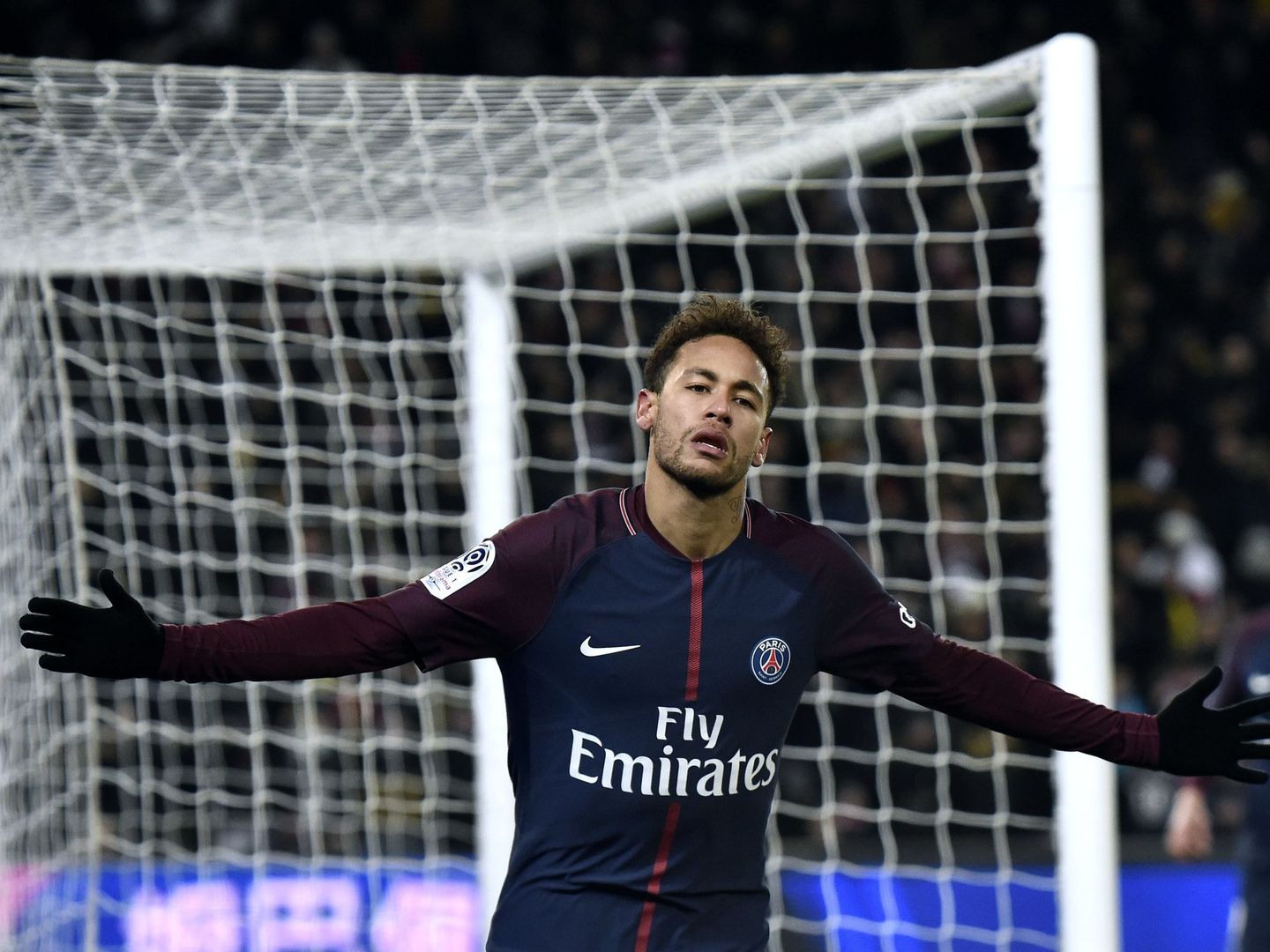Neymar celebra un gol con el Paris Saint Germain. (EFE)