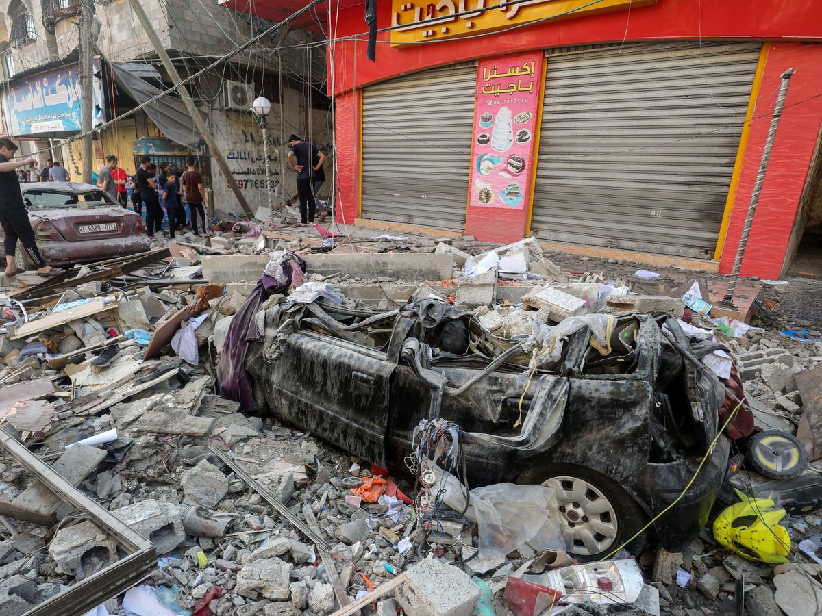 Foto: Destrozos del bombardeo israelí sobre Gaza. (Reuters)
