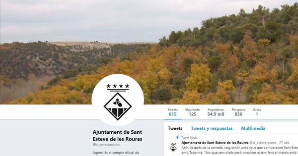 Foto: Página de Twitter del ayuntamiento ficticio de Sant Esteve de les Roures.