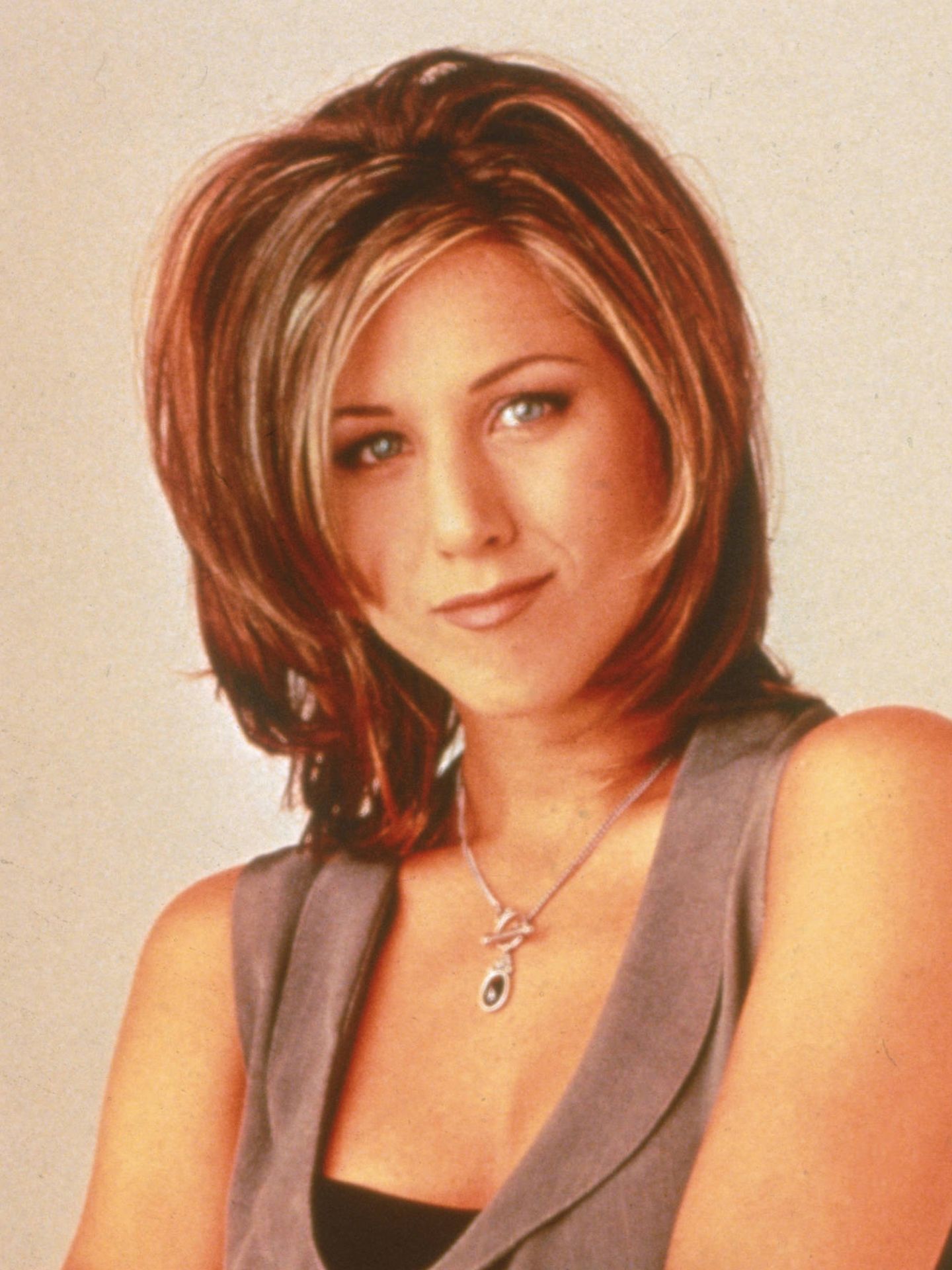 Jennifer Aniston, en una sesión de fotos para 'Friends' en 1995 (Getty)
