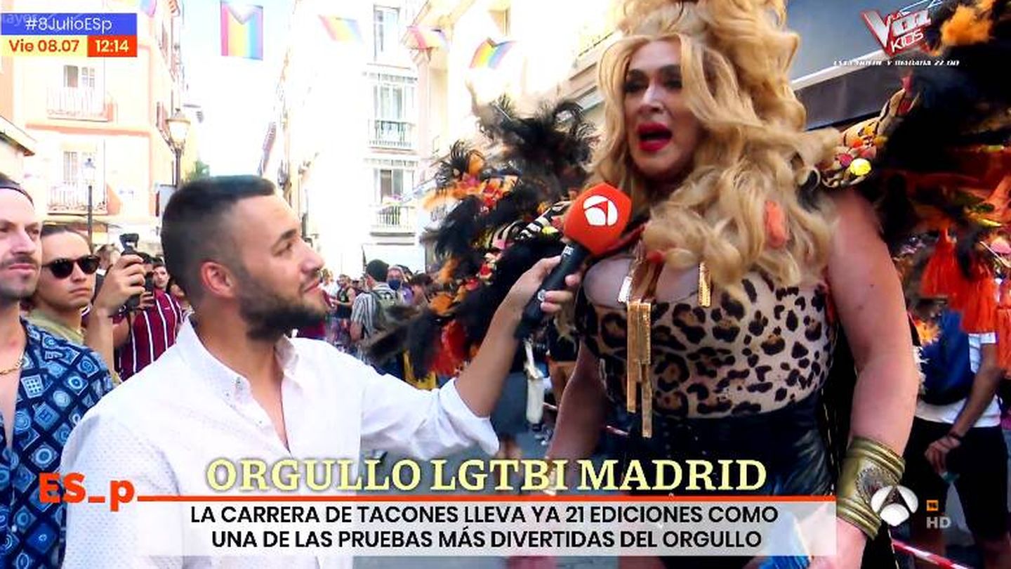 Alex Álvarez en el Orgullo de Madrid. (Atresmedia)