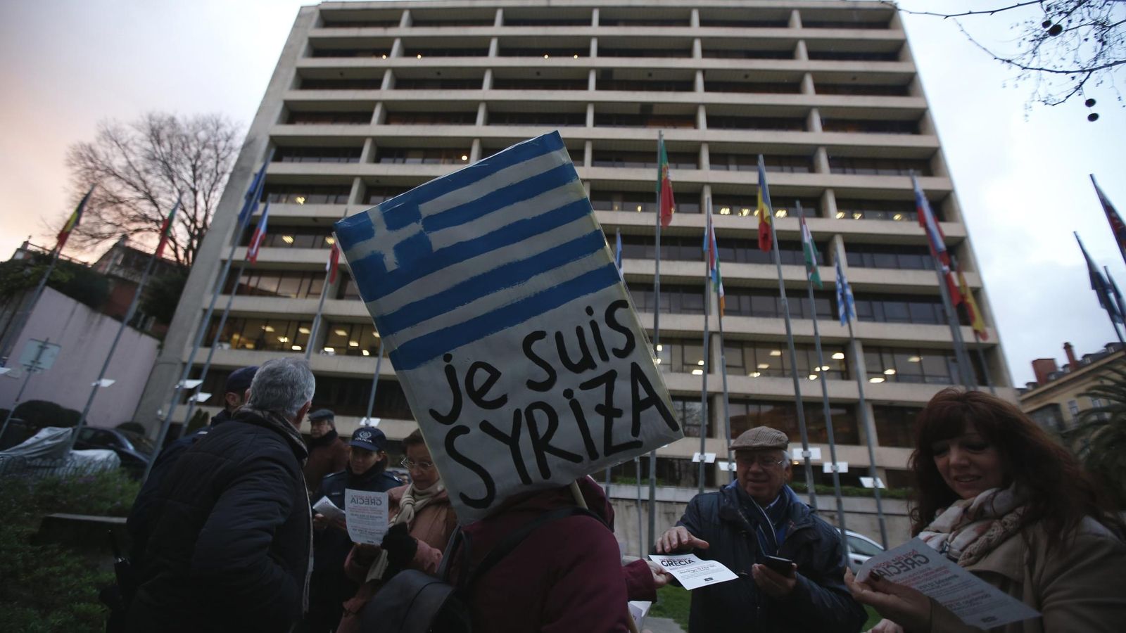 Foto: Pancarta a favor de Syriza (Reuters)