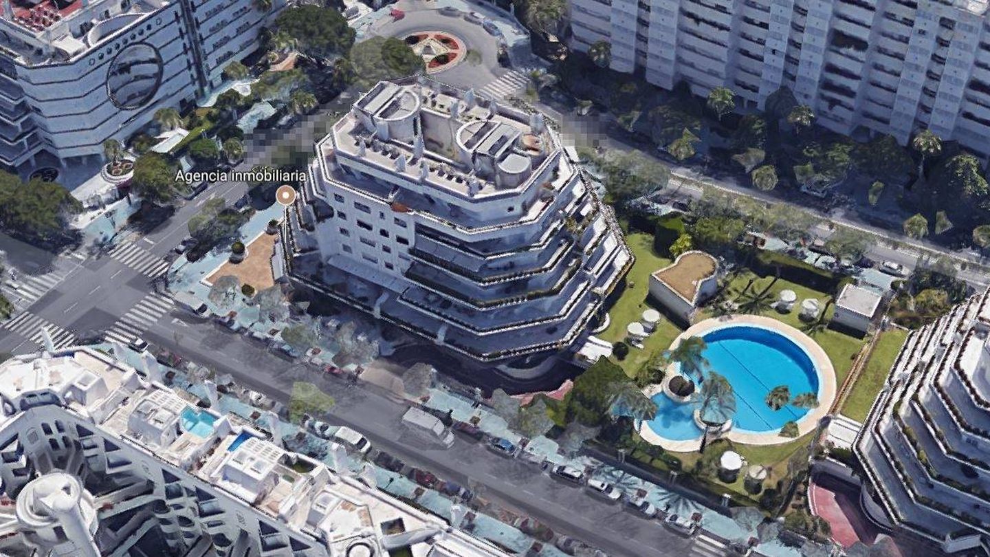 Vista aérea de la urbanización en Marbella. (Vanitatis)
