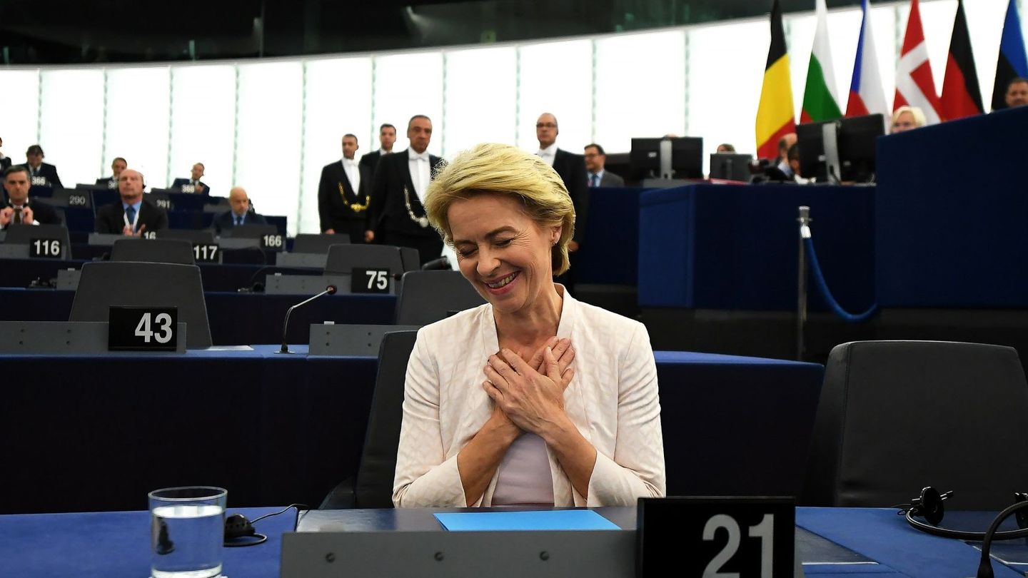 Ursula von der Leyen celebra su nombramiento como nueva presidenta de la Comisión Europea (CE). (EFE)