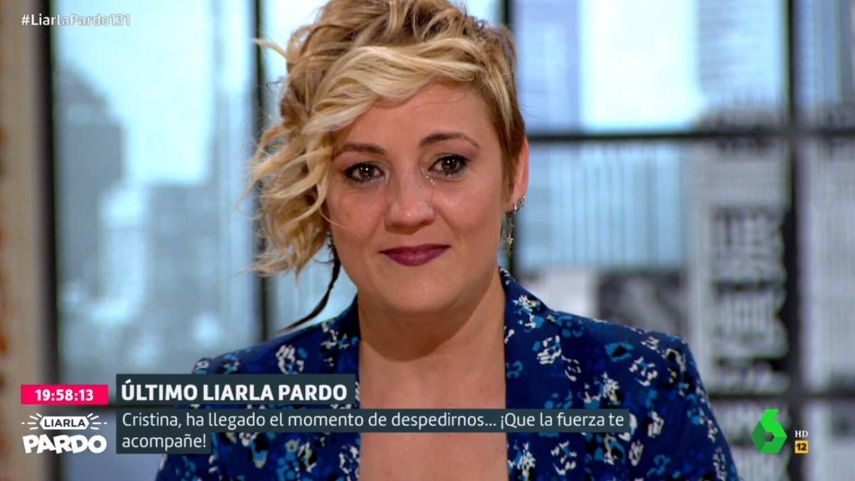 Las lágrimas de Cristina Pardo en su mensaje de despedida a su programa en La Sexta