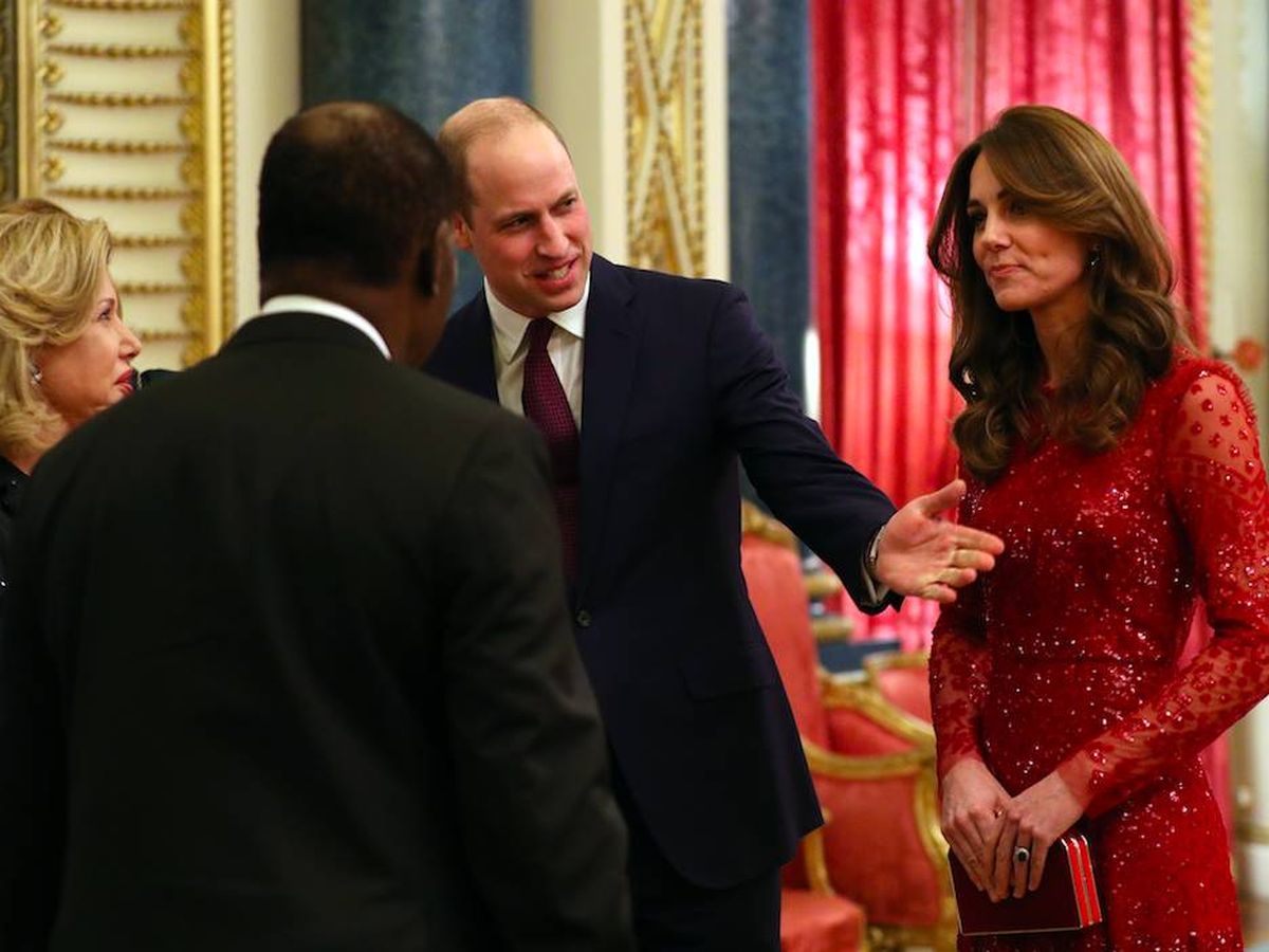 Foto: Kate Middleton con su vestido de Needle and Threat. (Getty)