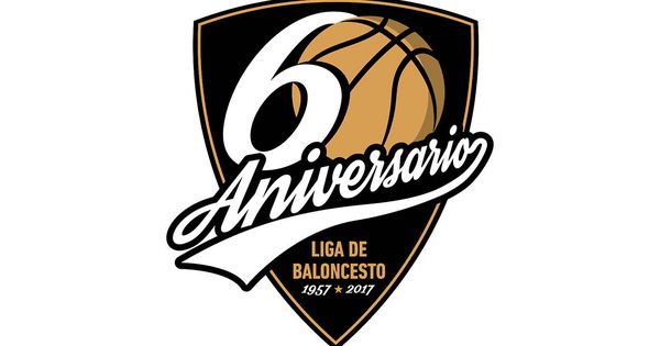 Foto: Logotipo del 60º aniversario de la liga española de baloncesto.