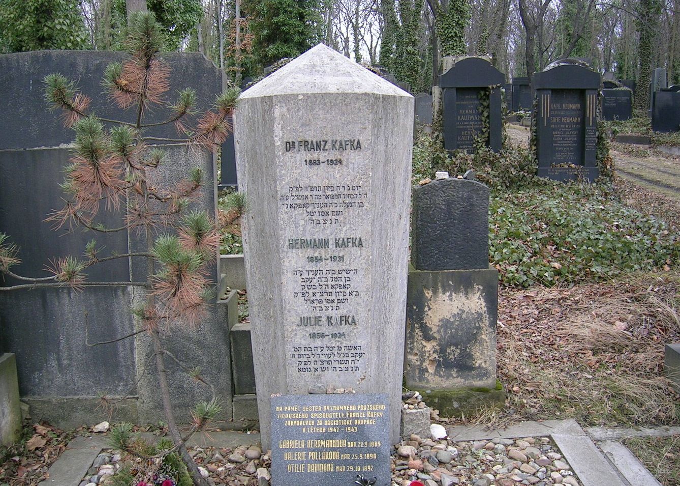 La tumba de Kafka en hebreo en Praga. (Creative Commons)