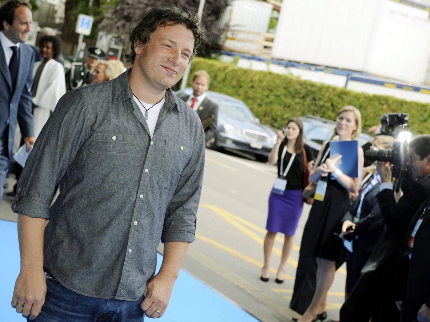 Jamie Oliver, antes de adelgazar (EFE/Walter Bieri)  