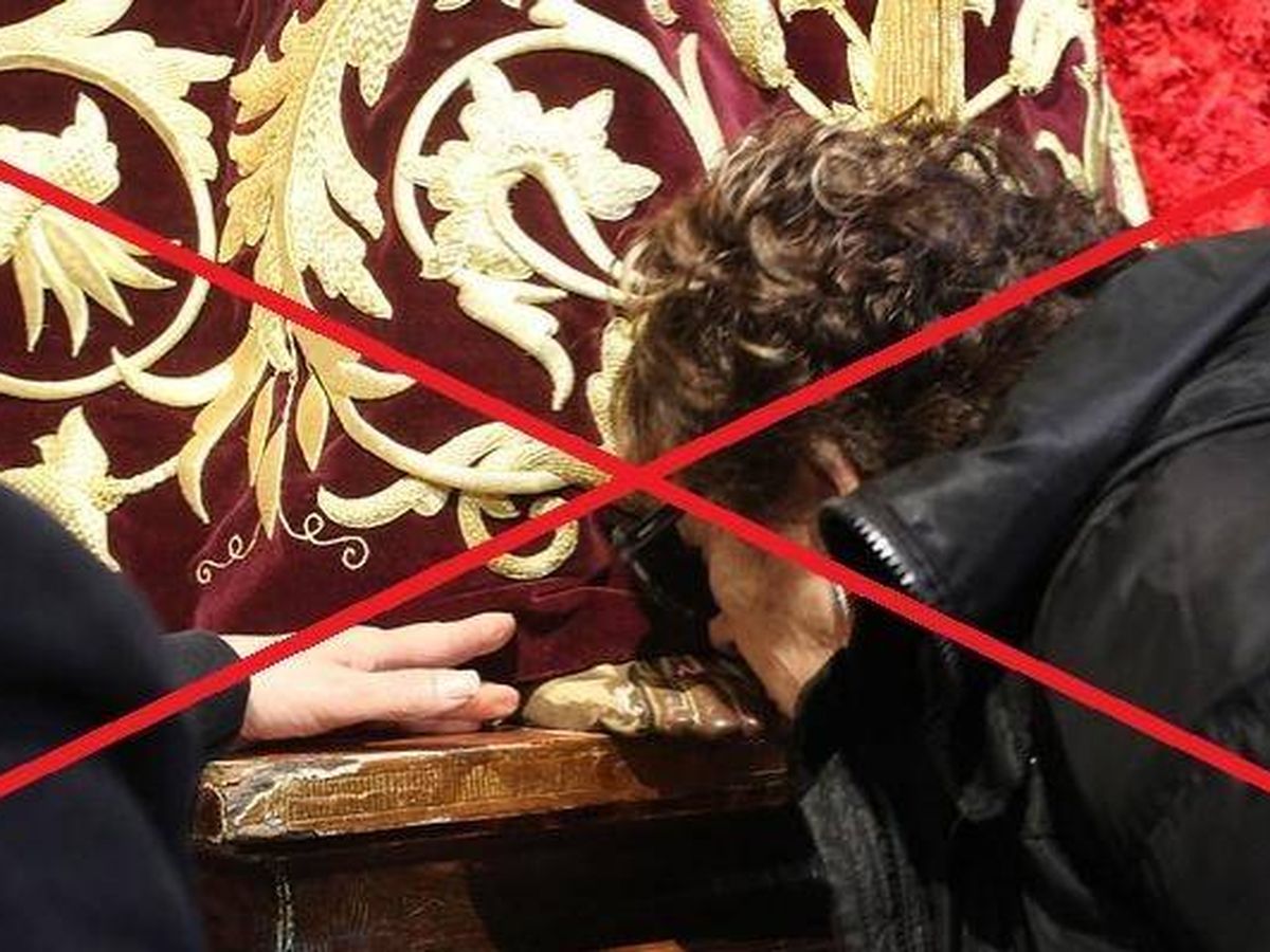 Foto: El Arzobispado de Madrid recomienda no besar la talla. Foto: Arzobispado de Madrid