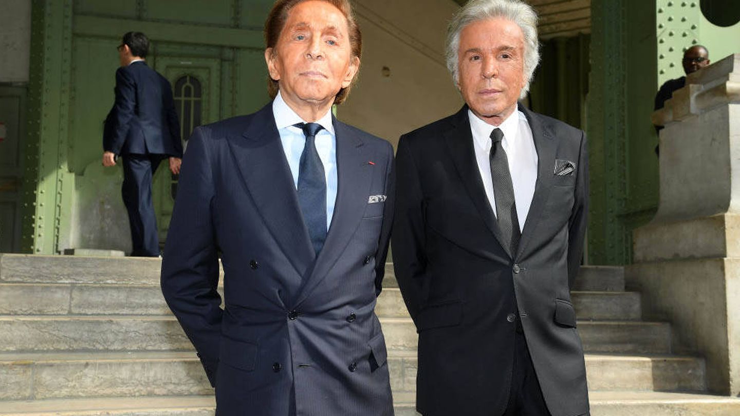Valentino Garavani y Giancarlo Giammetti. (Getty/Pascal Le Segretain)