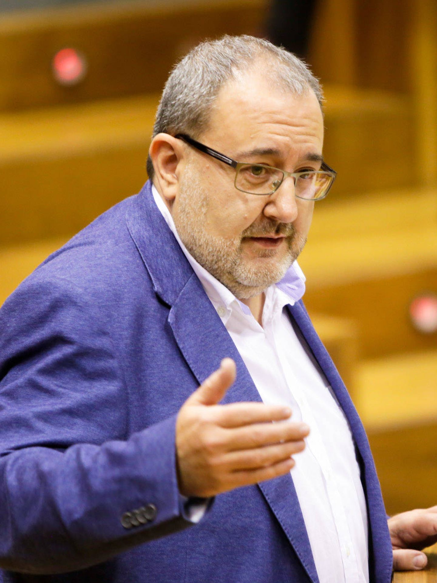 El portavoz de Izquierda Ezkerra en el Parlamento de Navarra, José Miguel Nuin. (EC)