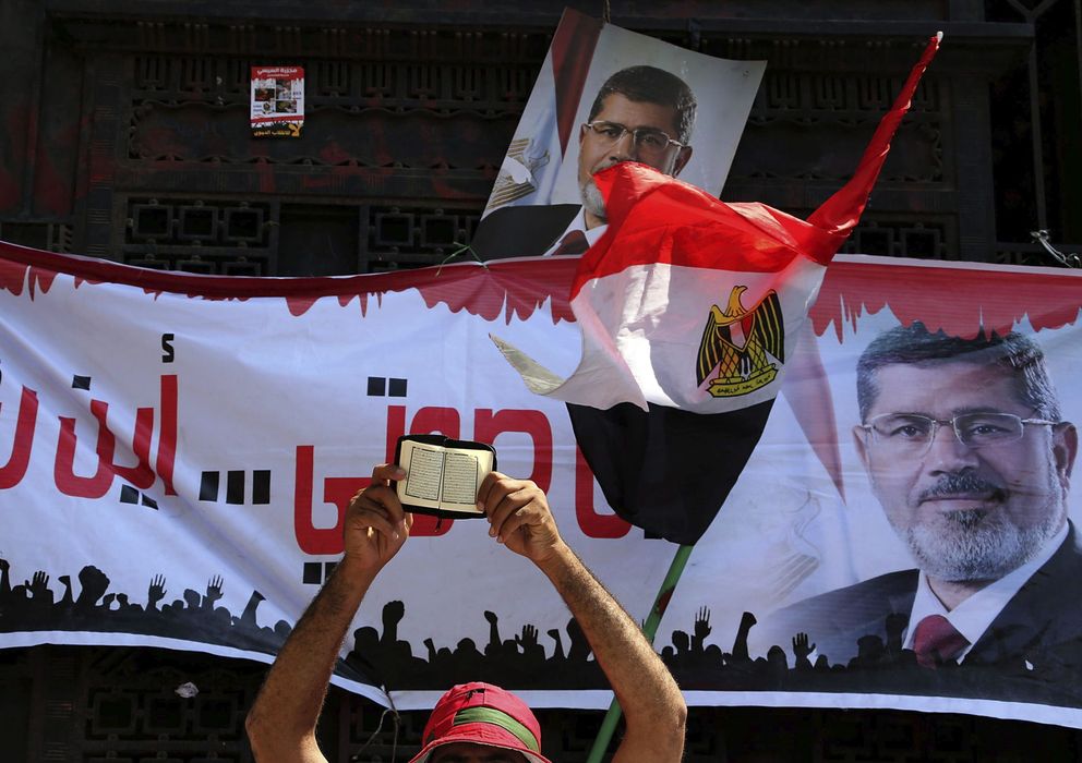 Foto: Defensores del derrocado mandatario Mohamed Mursi (Efe)