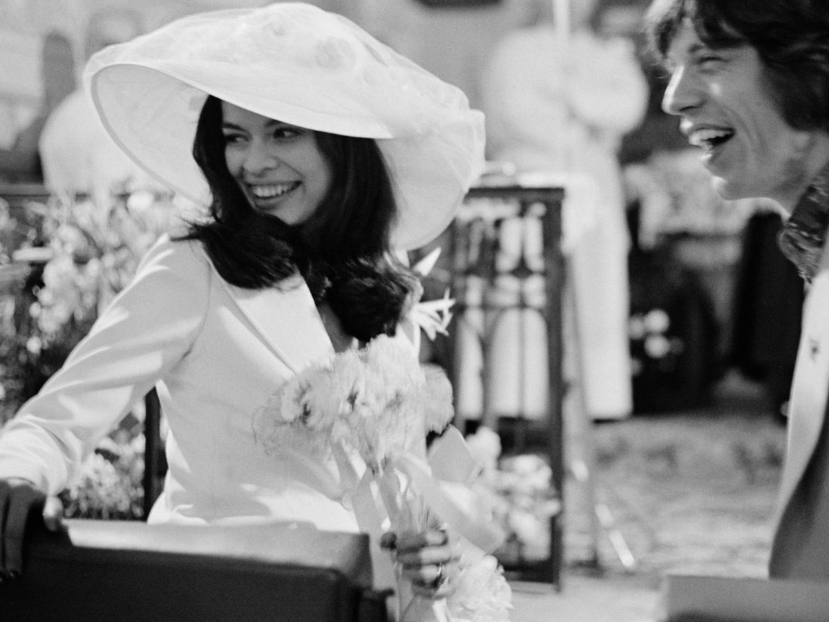 Foto: Bianca y Mick Jagger durante su boda en 1971. (Getty)