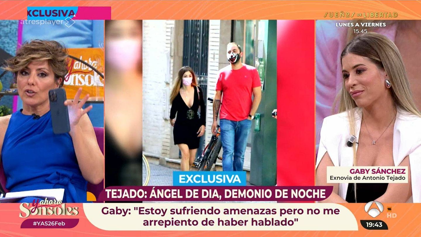 Ónega y Gaby, en 'Y ahora, Sonsoles'. (Antena 3)