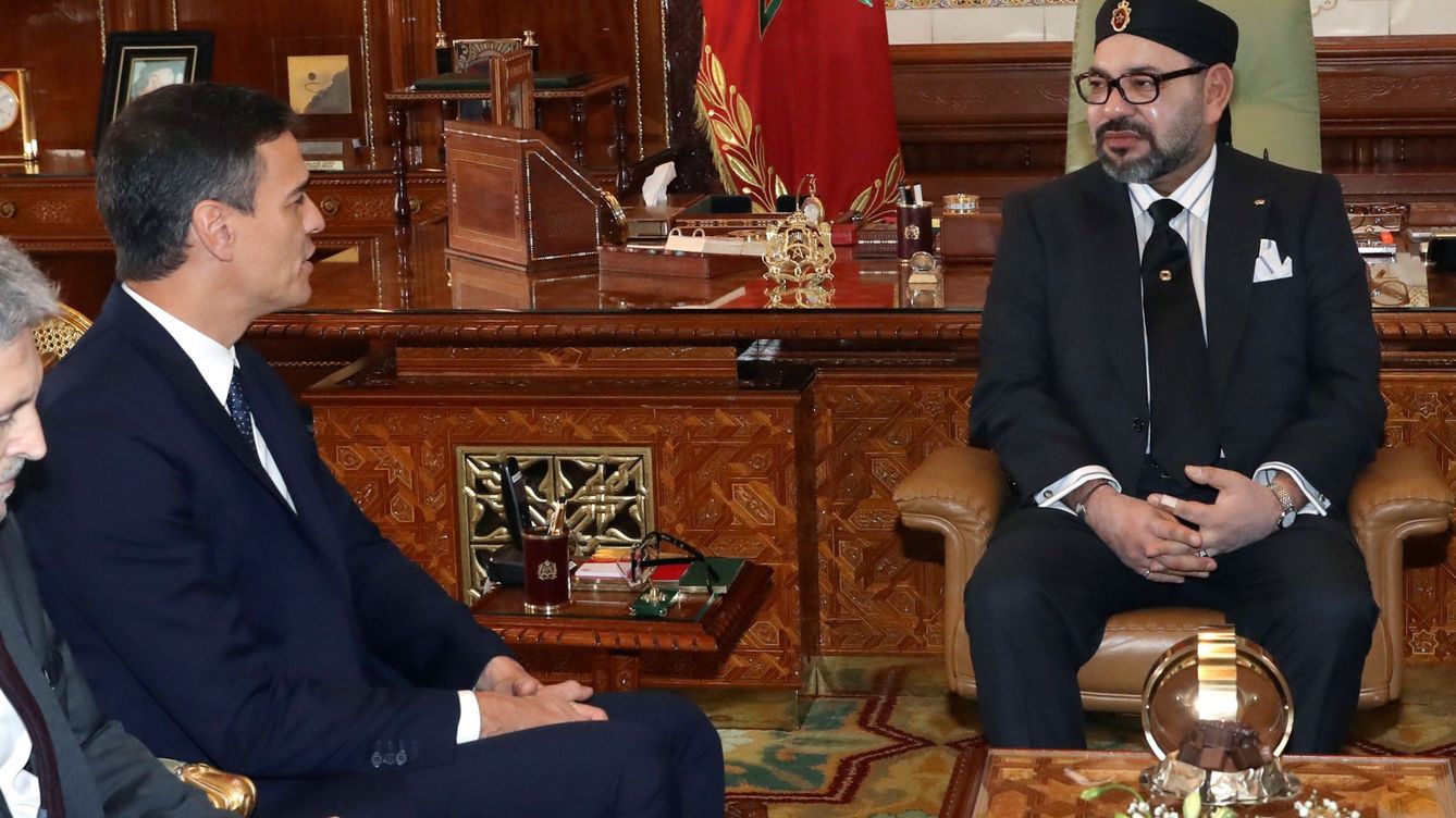 Foto: Pedro Sánchez y Mohamed VI. (EFE/Ballesteros)
