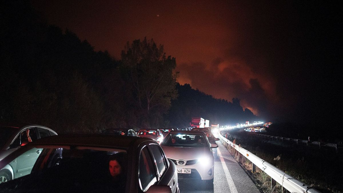 Incendios en Galicia: cortado el tren entre Vigo y Ourense y el tráfico en la A-52
