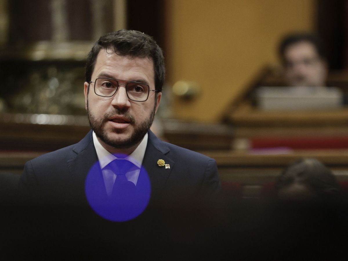 Foto: El presidente de la Generalitat, Pere Aragonés. (EFE/Quique García)