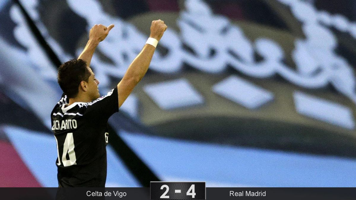 Chicharito sigue volando y empuja al Real Madrid en su victoria frente al Celta