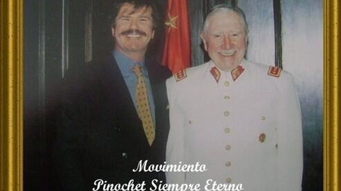 Edmundo Arrocet y el dictador chileno Augusto Pinochet (Vanitatis)