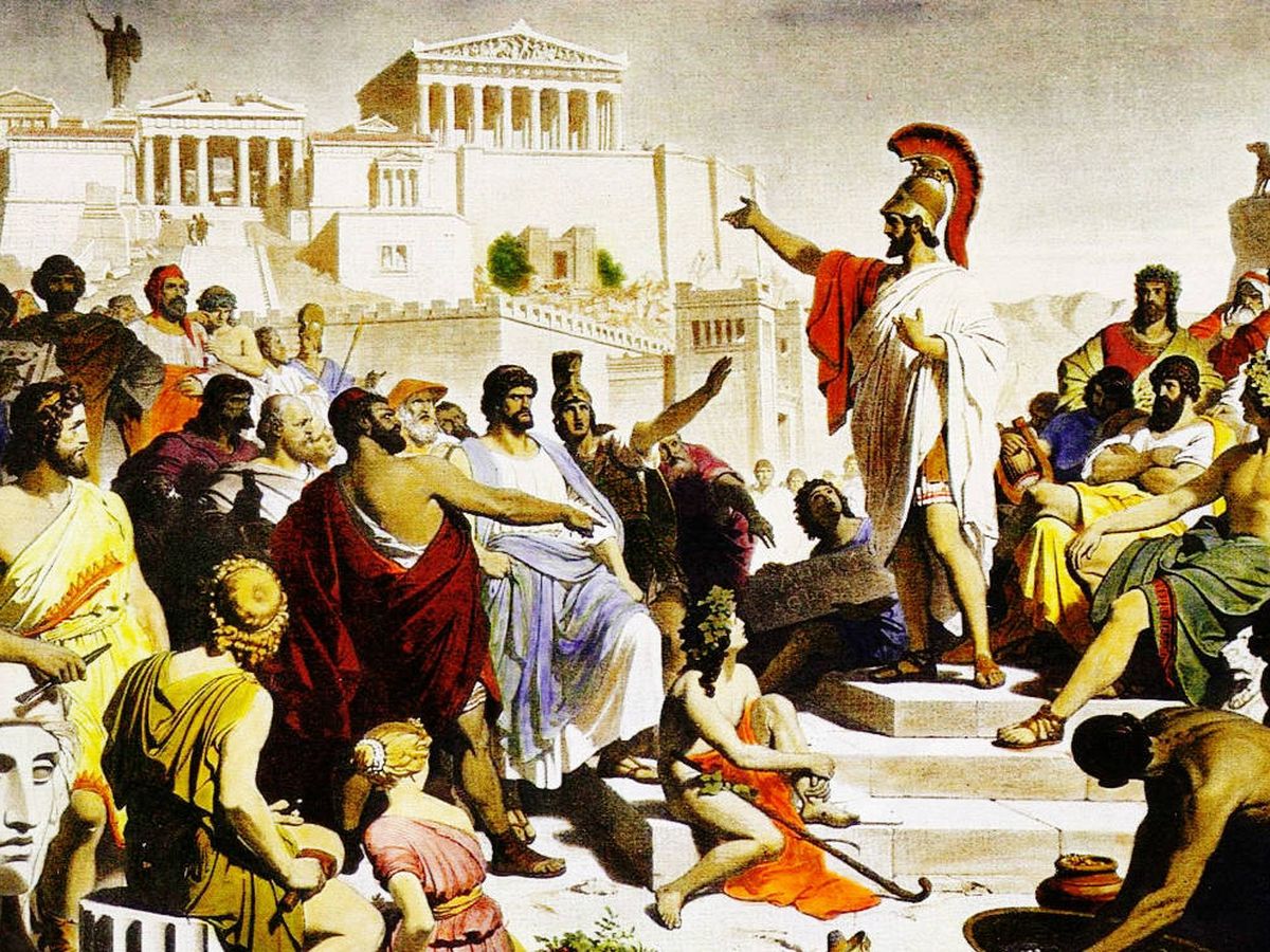 Foto: 'Pericles ante la Asamblea de Atenas'. (Cedida)