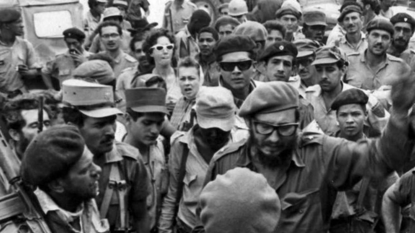 Fidel Castro durante la crisis de Bahía Cochinos
