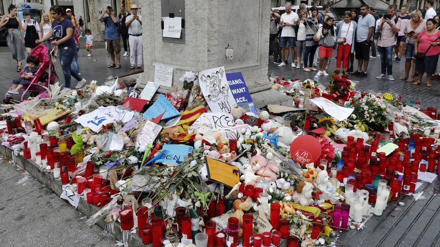 Memorial por los atentados de Barcelona. (EFE)
