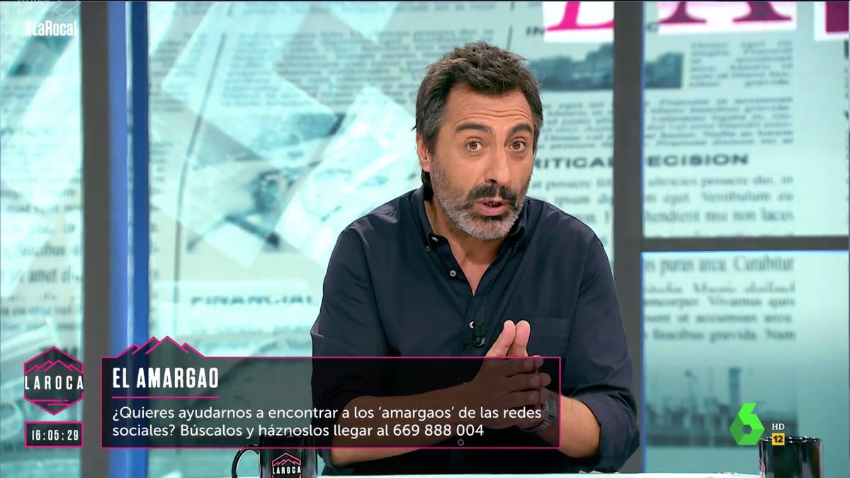 Juan del Val señala a todos los "amargados" que critican a Nuria Roca y a 'La Roca' 