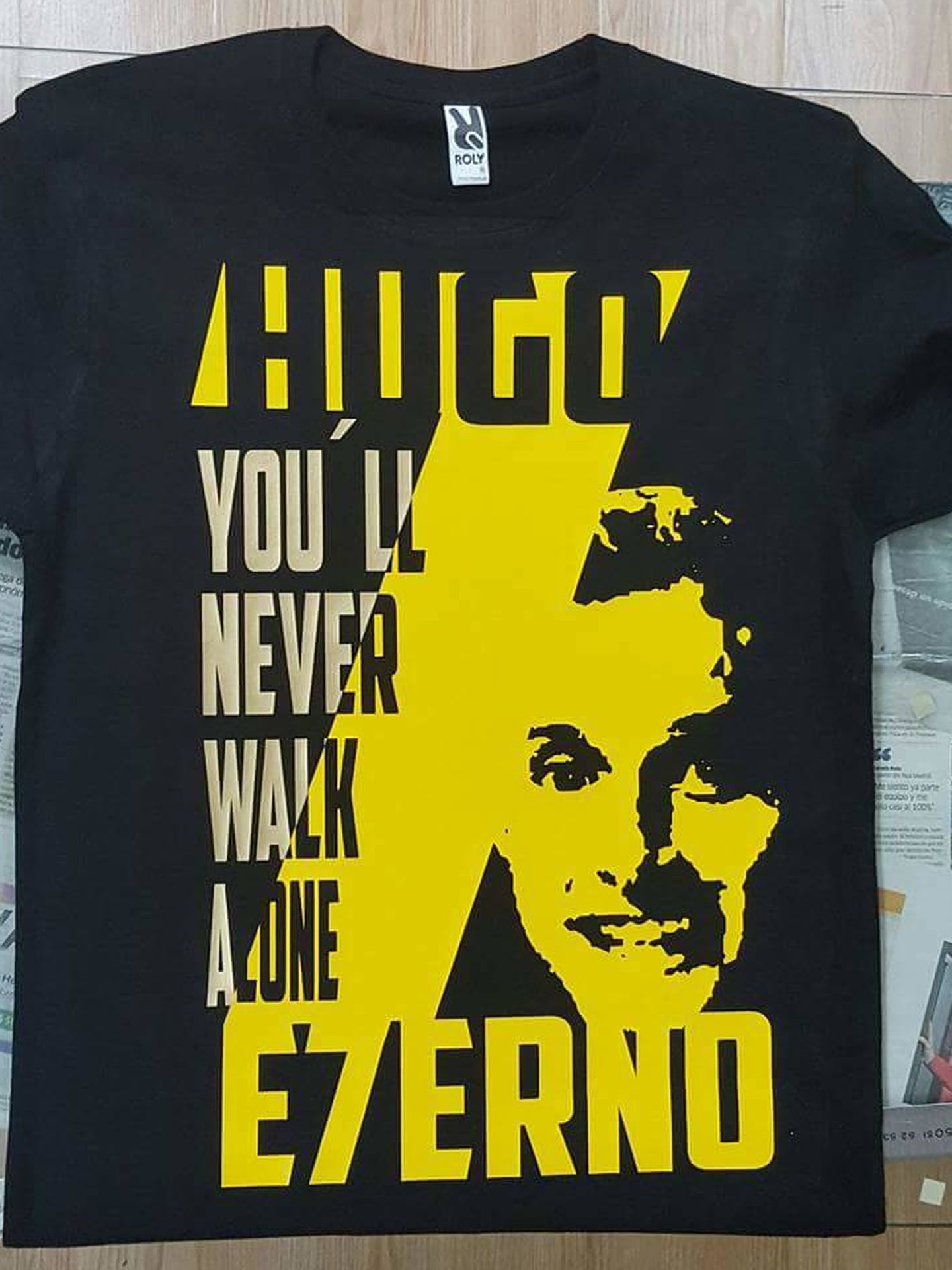 Camiseta en memoria de Hugo.