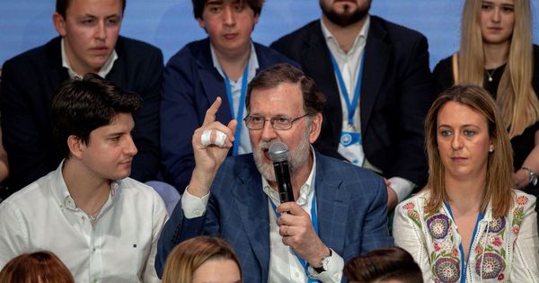 Foto: Mariano Rajoy en la Convención Nacional del PP en Sevilla. (EFE)
