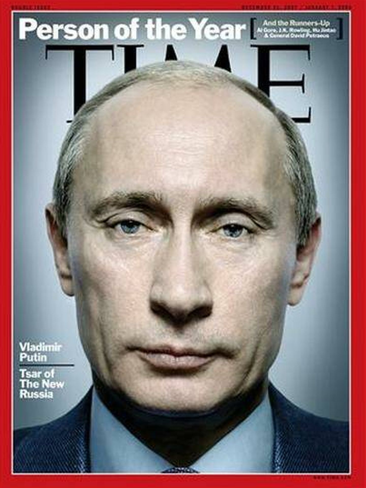 Putin, persona del año en 2007.   