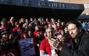 Pablo Iglesias recurre al mito 15M para llenar la Puerta del Sol el 31