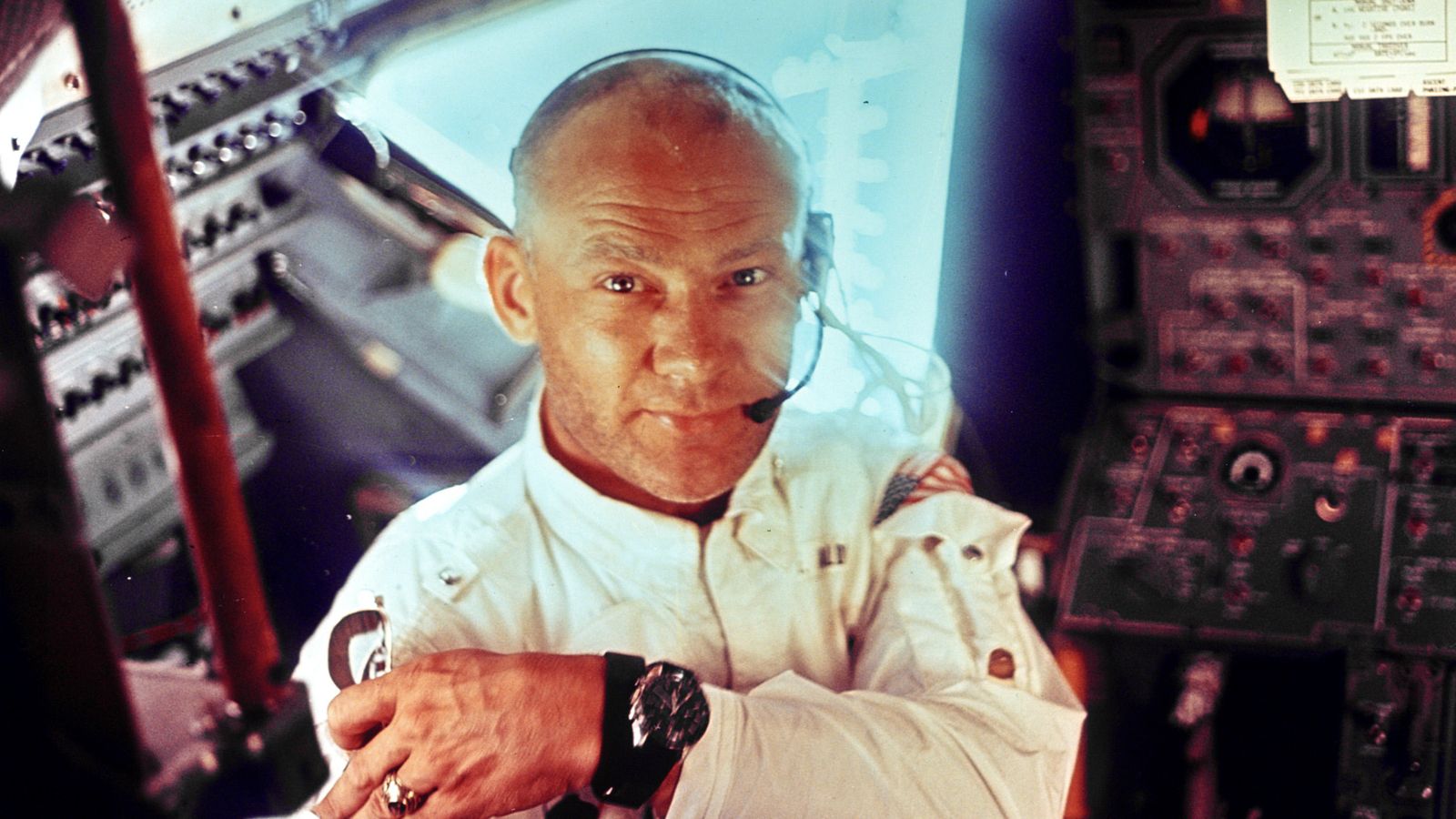 Foto: Buzz Aldrin, el piloto del módulo lunar