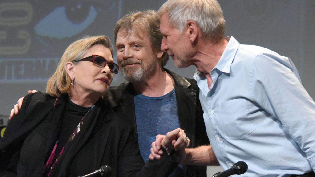 Foto: Carrie Fisher, Mark Hamill y Harrison Ford (Gtres)