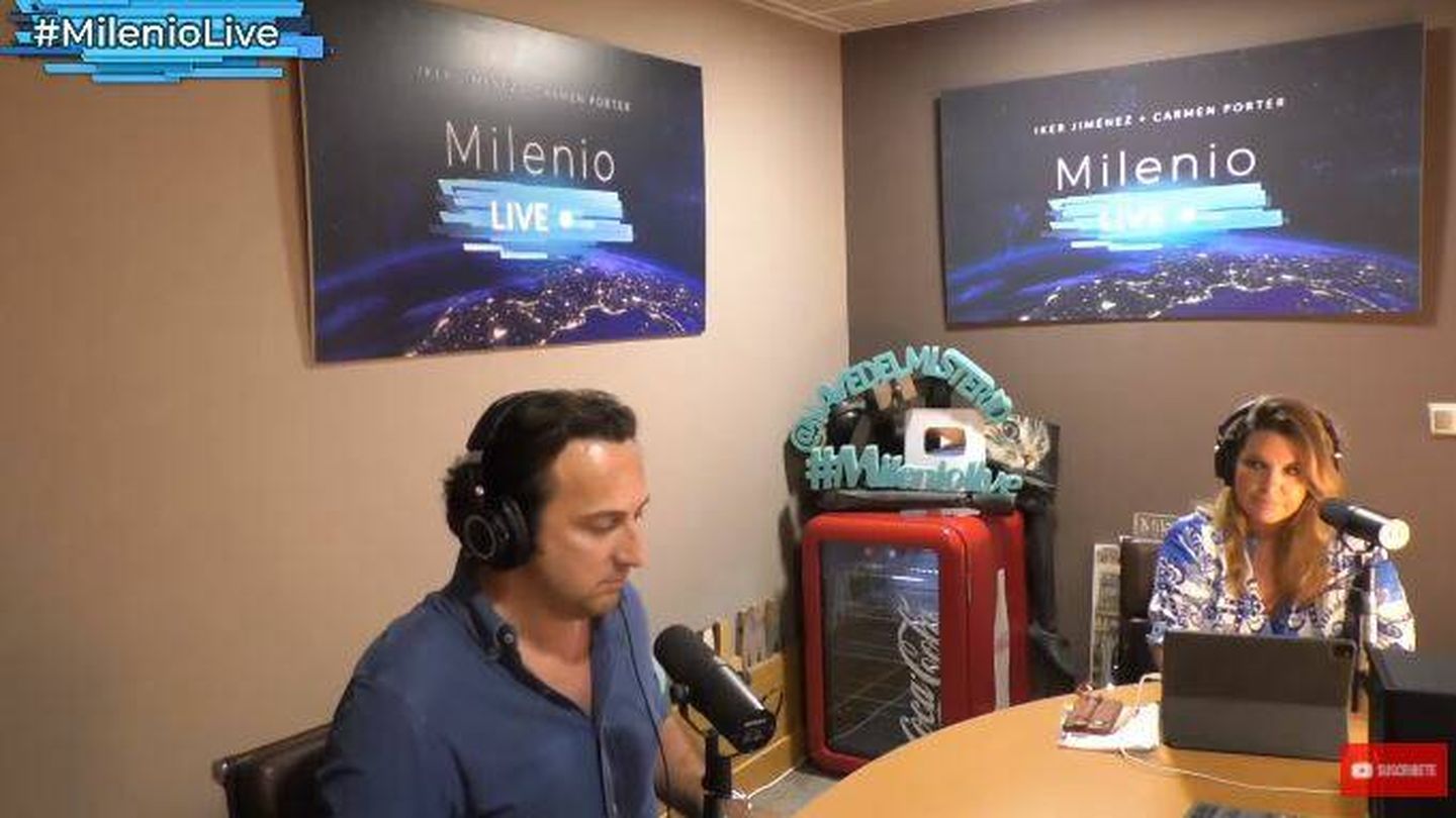 Iker Jiménez y Carmen Porter, en 'Milenio Live'. (Youtube)