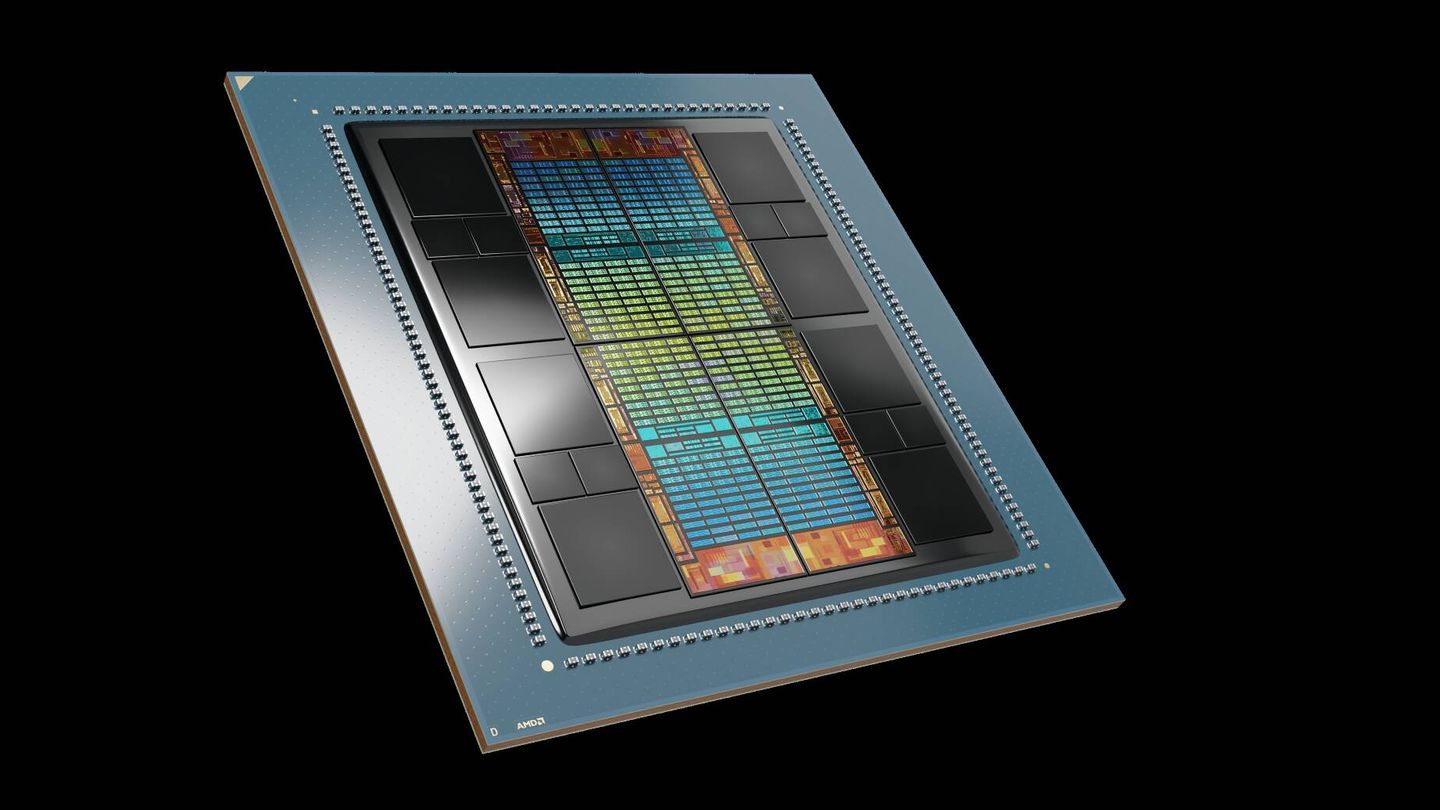 El nuevo chip de IA de AMD, el MI300X. (Foto cedida)