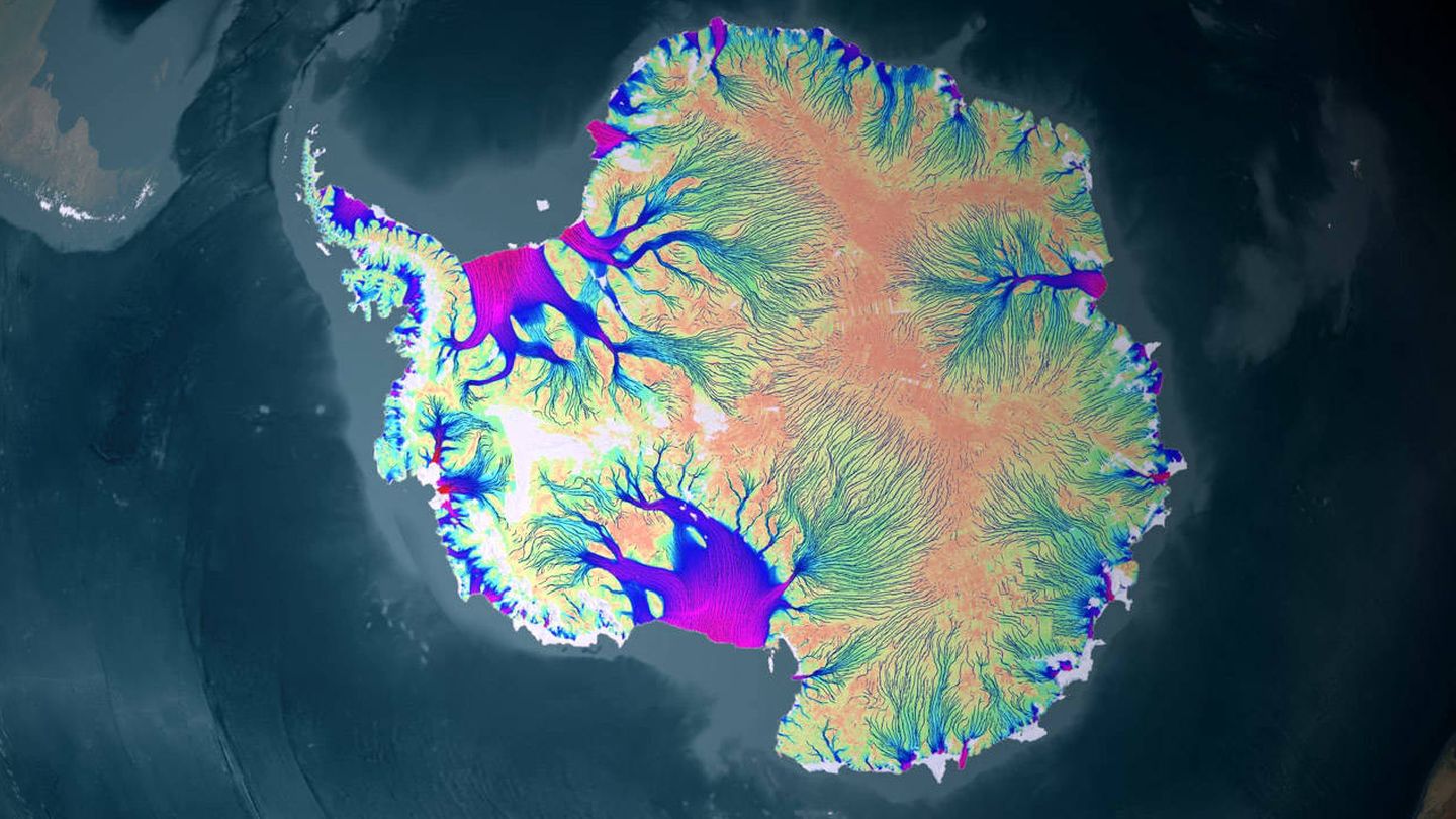 Pérdida de hielo en la Antártida (NASA)