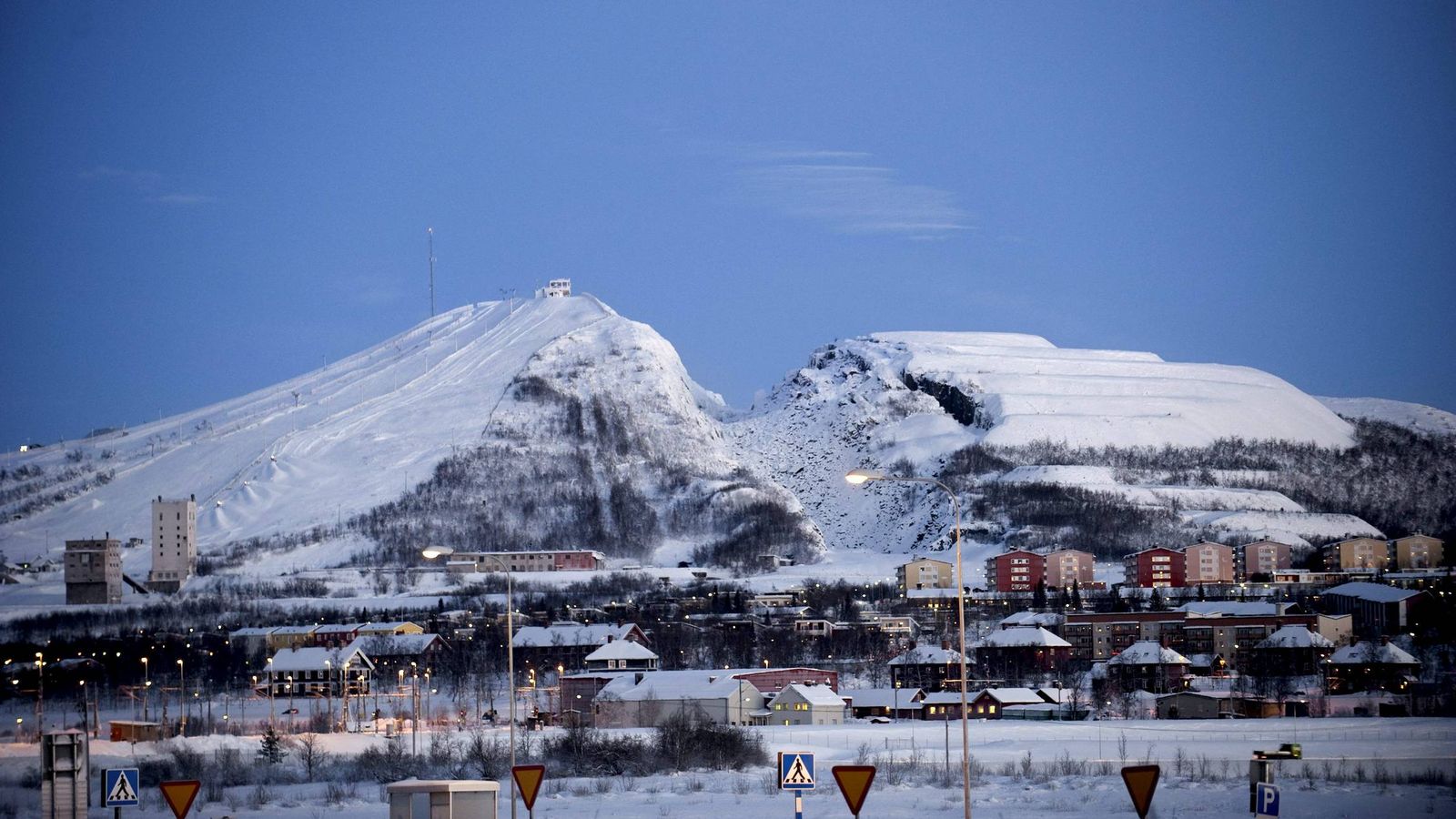 Foto: La localidad de Kiruna, al norte de Suecia. (Maja Suslin/EFE)