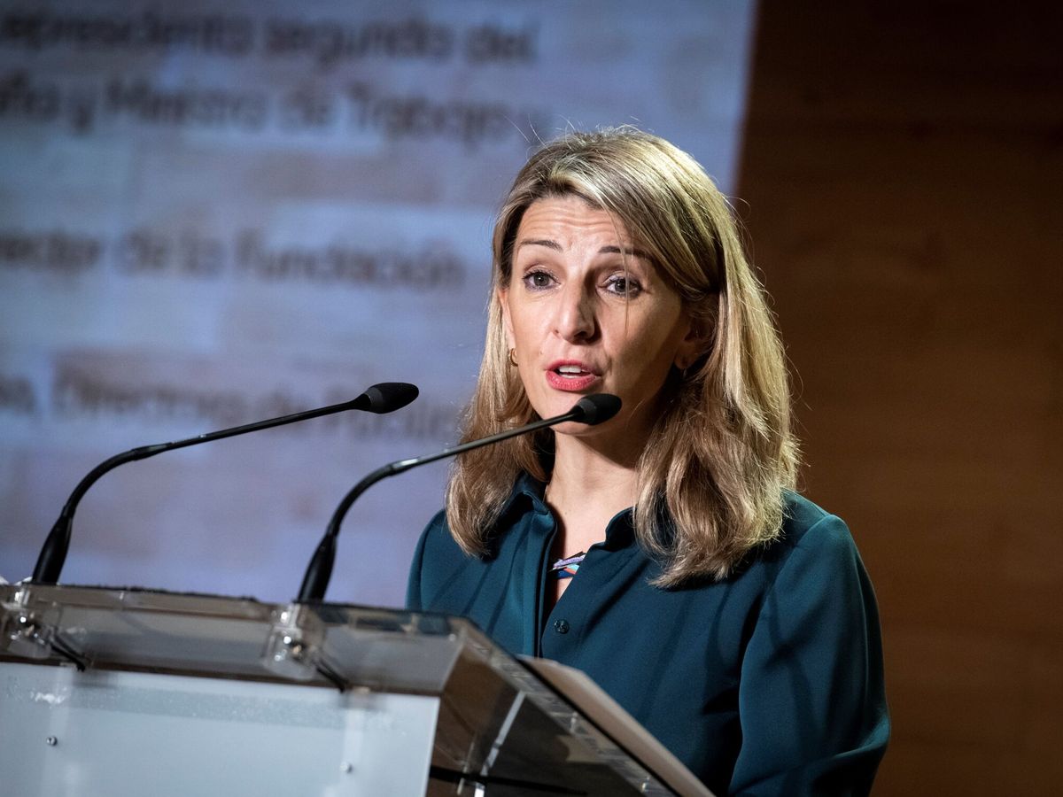 Foto: La vicepresidenta segunda y ministra de Trabajo, Yolanda Díaz. (EFE/Luca Piergiovanni)